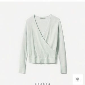 Everlane wrap cashmere sweater